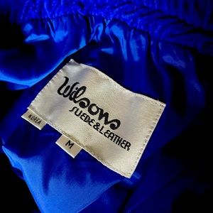 Wilson Leather  Suede ultramarine blue skirt. Size M 8-10